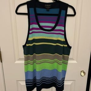 The Elder Statesman with J Crew cashmere tank. Size L.